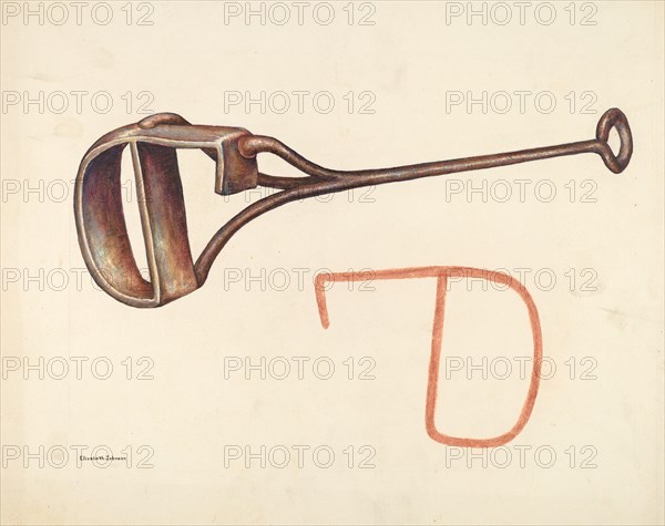 Branding Iron, c. 1942. Creator: Elizabeth Johnson.