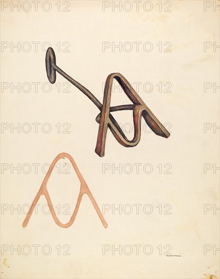 Branding Iron, c. 1942. Creator: Elizabeth Johnson.