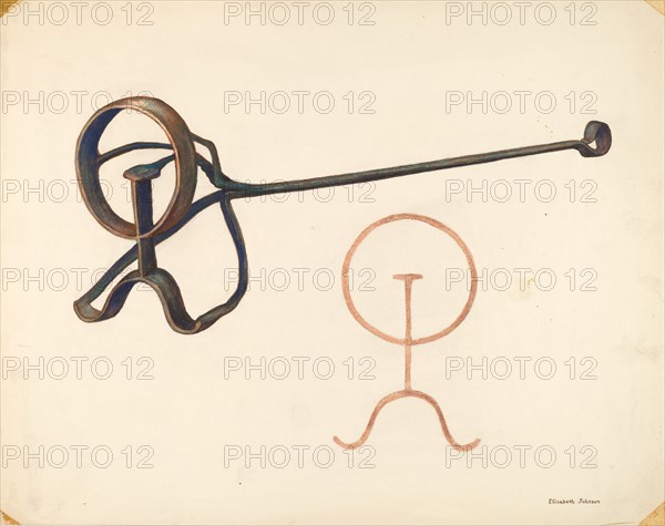 Branding Iron, c. 1942. Creator: Elizabeth Johnson.