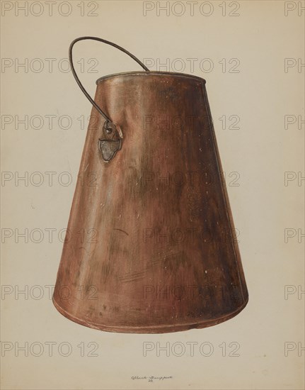 Milk Pail, 1938. Creator: Albert Geuppert.