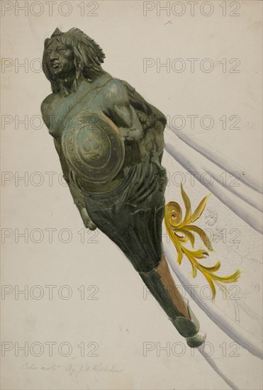 Figurehead, 1935/1942. Creator: John W Kelleher.