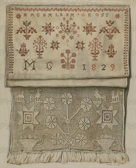 1829 Show Towel, 1935/1942. Creator: Frances Lichten.