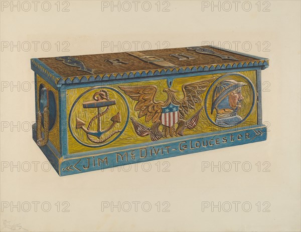 Sea Chest, 1935/1942. Creator: Rolland Livingstone.