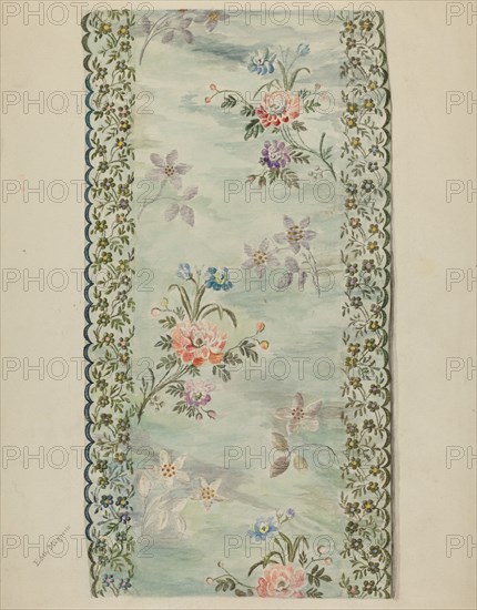 Embroidered Trimmimg, 1935/1942. Creator: Edith Magnette.