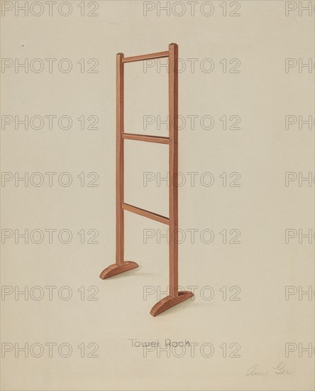 Shaker Towel Rack, c. 1936. Creator: Anne Ger.