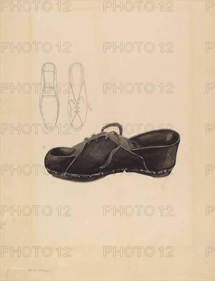 Woman's Clog, c. 1936. Creator: Melita Hofmann.