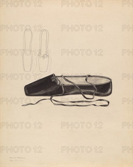 Slipper, c. 1936. Creator: Melita Hofmann.