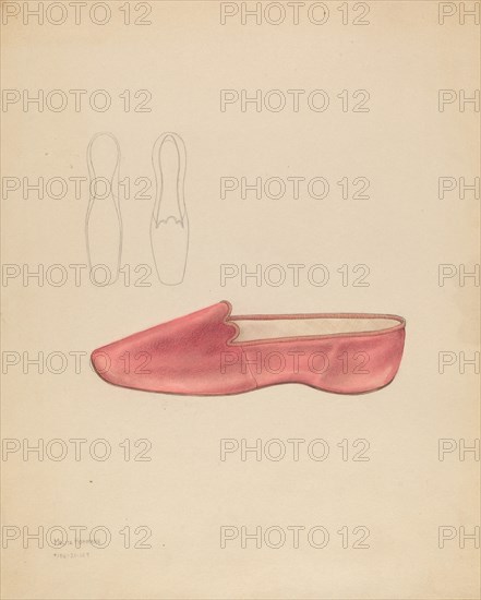 Woman's Slipper, c. 1936. Creator: Melita Hofmann.