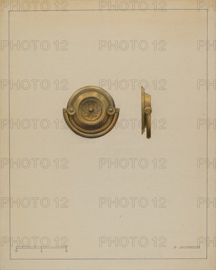 Drawer Pull, c. 1936. Creator: Philip Johnson.