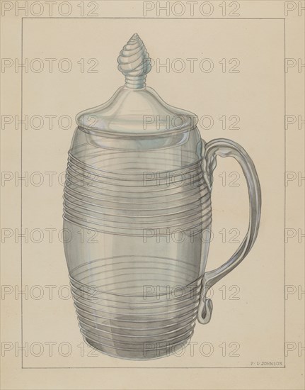 Covered Mug, c. 1936. Creator: Philip Johnson.