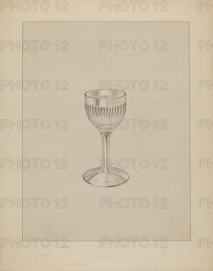 Wine Glass, c. 1936. Creator: Gertrude Lemberg.