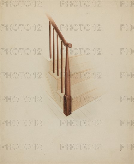 Shaker Newel Post, c. 1937. Creator: Anne Ger.