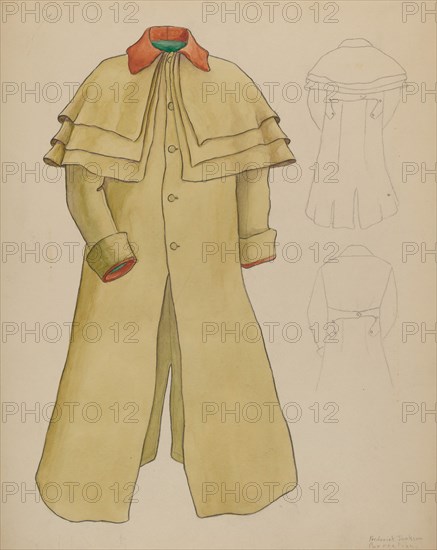 Man's Great Coat, c. 1937. Creator: Frederick Jackson.