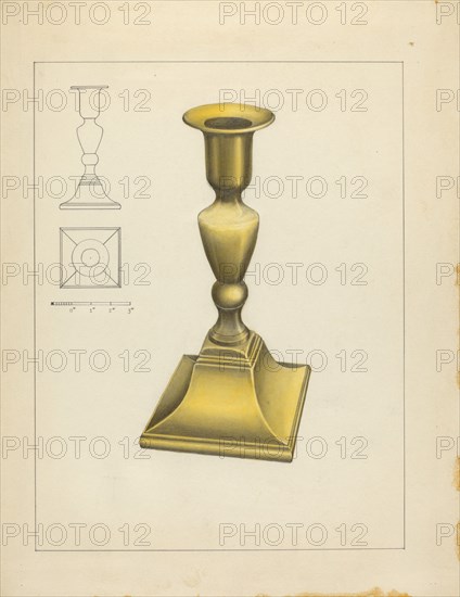 Candlestick, c. 1937. Creator: Philip Johnson.