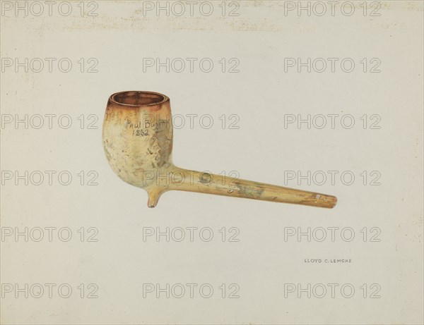 Pipe, c. 1937. Creator: Lloyd Charles Lemcke.