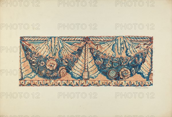 Wall Paper Border, c. 1937. Creator: Frances Lichten.