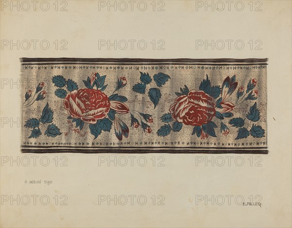 Chintz Border, c. 1937. Creator: Edith Miller.