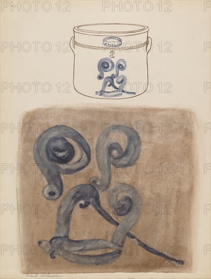 Crock, c. 1937/1938. Creator: George Loughridge.