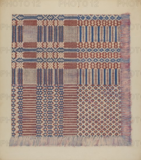Coverlet, c. 1938. Creator: Katherine Hastings.