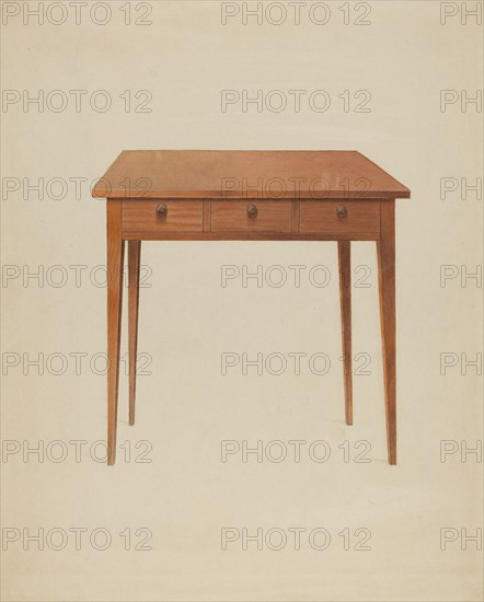 Table, c. 1938. Creator: John W Kelleher.