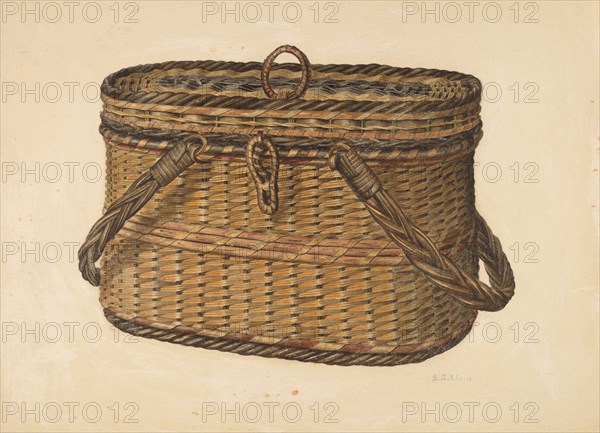 Cap Basket, c. 1938. Creator: Samuel O. Klein.