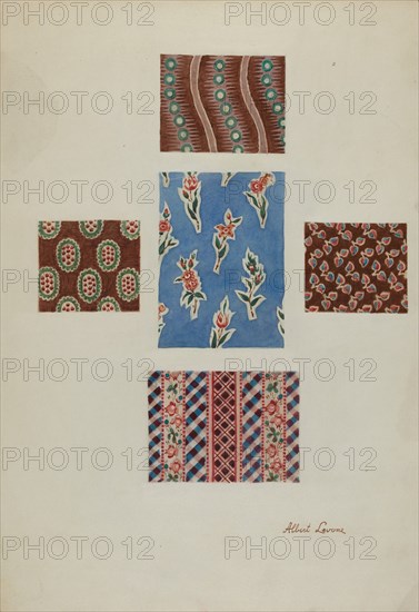 Printed Cotton, c. 1938. Creator: Albert J. Levone.