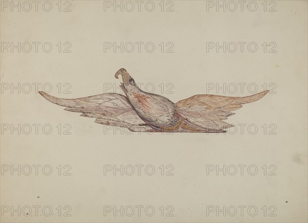 Small Carved Bellamy Eagle, c. 1939. Creator: Harriette Gale.