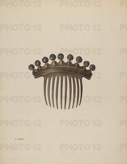 Comb, c. 1939. Creator: Gertrude Lemberg.