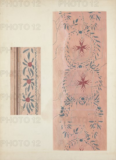 Wall Stencil, c. 1940. Creator: Ray Holden.