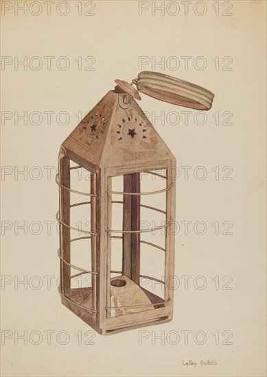 Pioneer Lantern, c. 1941. Creator: LeRoy Griffith.