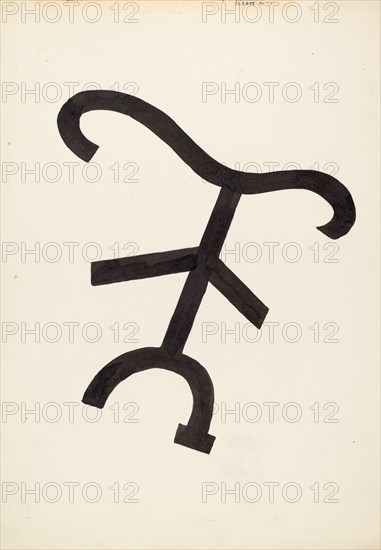 Cattle Brand, c. 1936. Creator: J.Henry Marley.