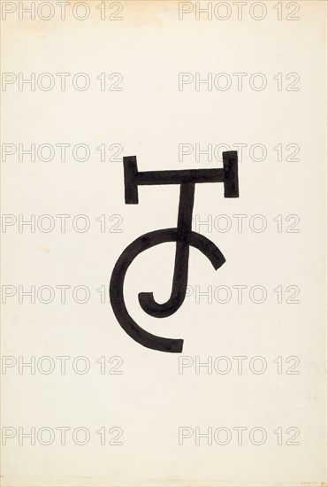 Cattle Brand, c. 1936. Creator: J.Henry Marley.