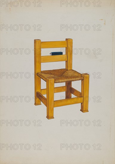 Church Chair, c. 1936. Creator: Florence Huston.