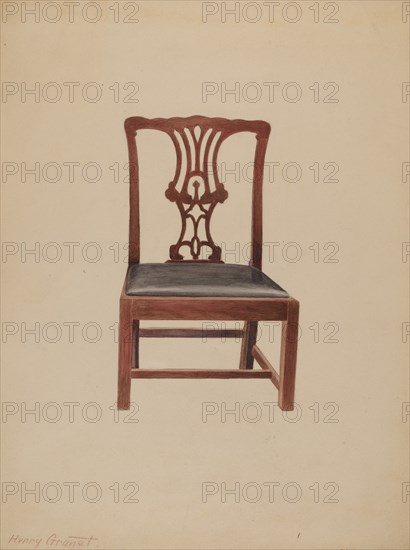 Chair, 1935/1942. Creator: Henry Granet.