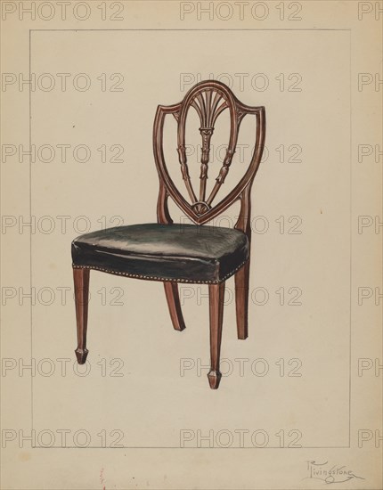 Side Chair, c. 1936. Creator: Rolland Livingstone.