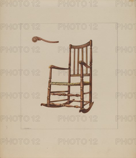 Rocking Chair, c. 1937. Creator: Henry Meyers.