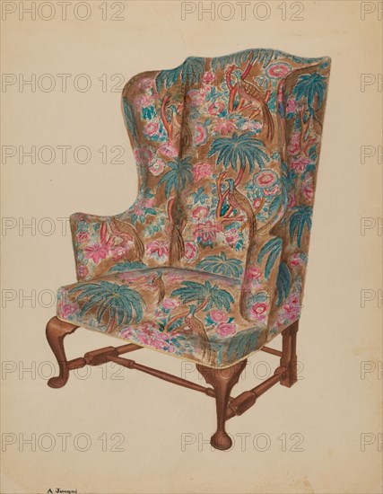 Easy Chair, 1937. Creator: Arthur Johnson.