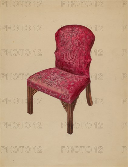 Side Chair, 1936. Creator: Arthur Johnson.