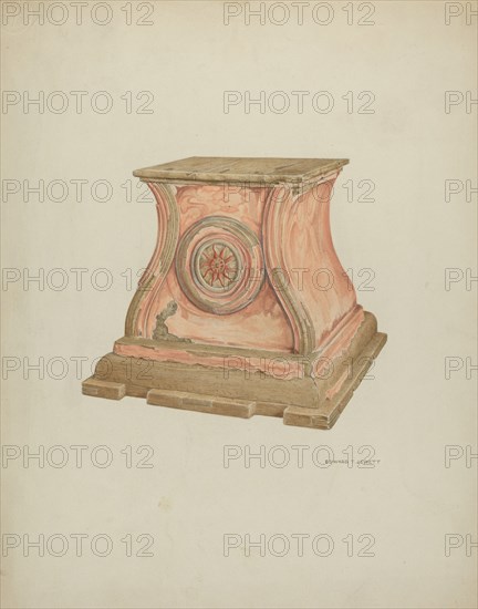 Stand for Baptismal Font, 1937. Creator: Edward Jewett.