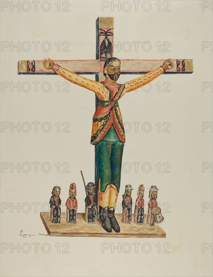 Bulto (San Acacio), 1938. Creator: Eldora P. Lorenzini.