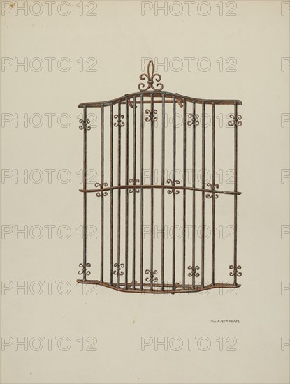 Iron Grille, 1941. Creator: William Kieckhofel.