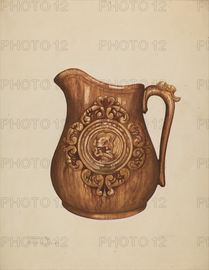 Pitcher, c. 1936. Creator: Samuel O. Klein.