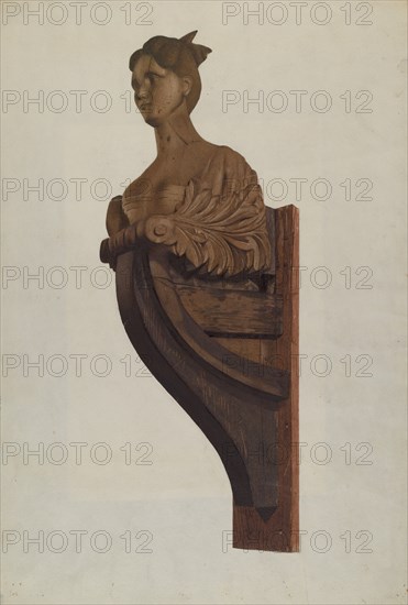 Figurehead, c. 1937. Creator: Joseph Goldberg.