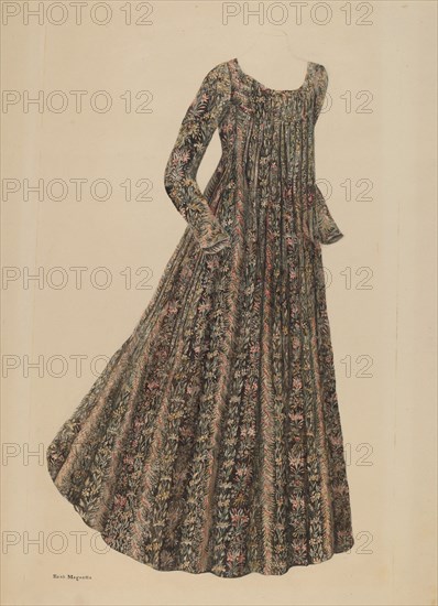 Ball Dress, c. 1939. Creator: Edith Magnette.