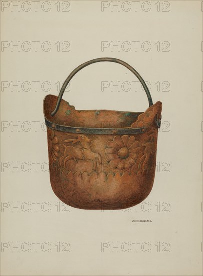 Bucket, c. 1940. Creator: William Kieckhofel.