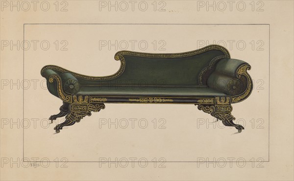 Sofa, 1936. Creator: Nicholas Gorid.