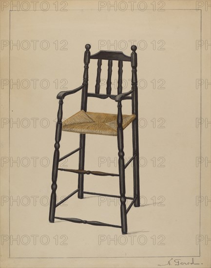 High Chair, 1936. Creator: Nicholas Gorid.