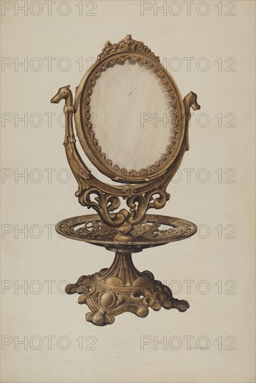 Dressing Mirror, 1938. Creator: Samuel O. Klein.