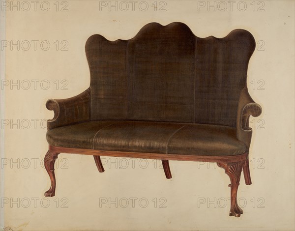 Sofa, 1940. Creator: Rolland Livingstone.