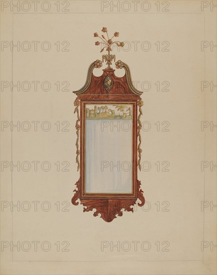 Hepplewhite Mirror, 1935/1942. Creator: Nicholas Gorid.